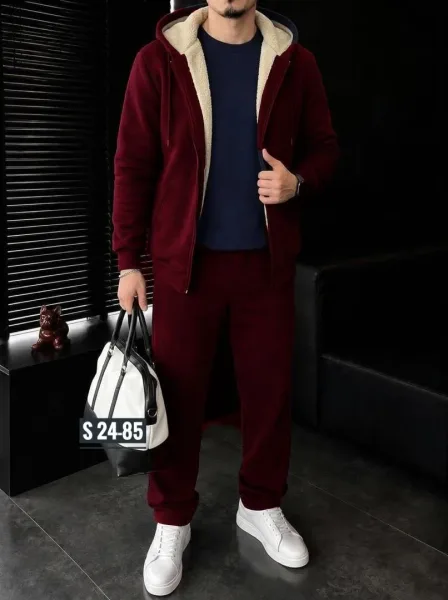 Спортивный костюм мужской с мехом и флисом — фото 4