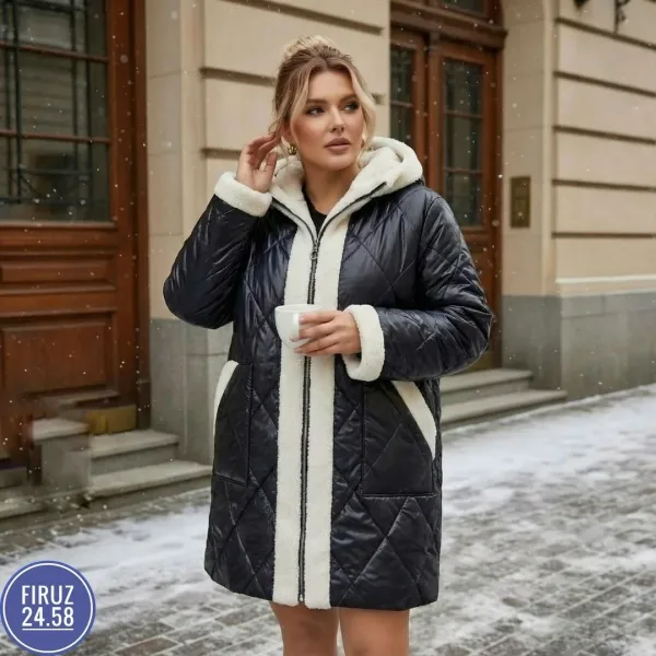 Женская зимняя куртка синтипон Барашка — фото 5