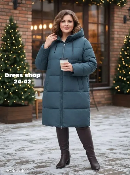 Женская куртка большого размера — фото 5