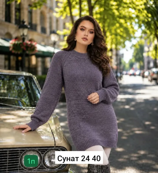 Однотонный свитер из натурального кашемира — фото 3