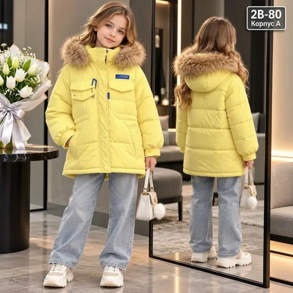 Утеплённая куртка из хлопка с подкладкой флис — фото 6