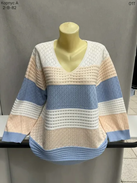 Женский свитер из смесового материала (65 хлопок 35 POLYESTER, 65 COTTON — фото 7