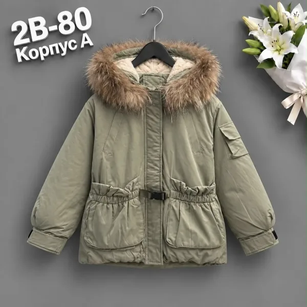 Утеплённая куртка из хлопка с подкладкой флис — фото 5