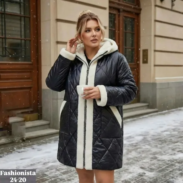 Женские зимние куртки синтипон Барашка — фото 1