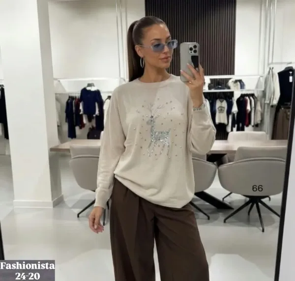 Свитер Oversize из турецкой вязки Турецкая Вязка — фото 2