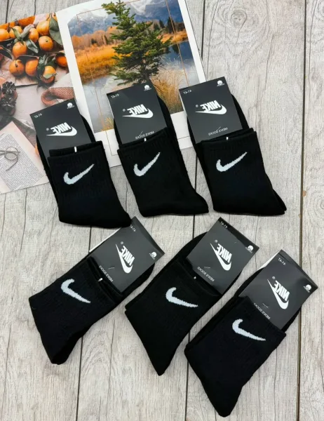 Тёплые махровые носки мужские бренда Nike — фото 3
