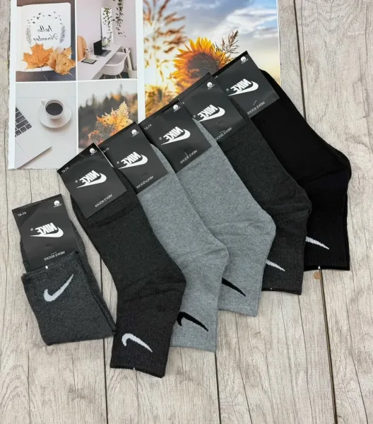Тёплые махровые носки мужские бренда Nike — фото 3