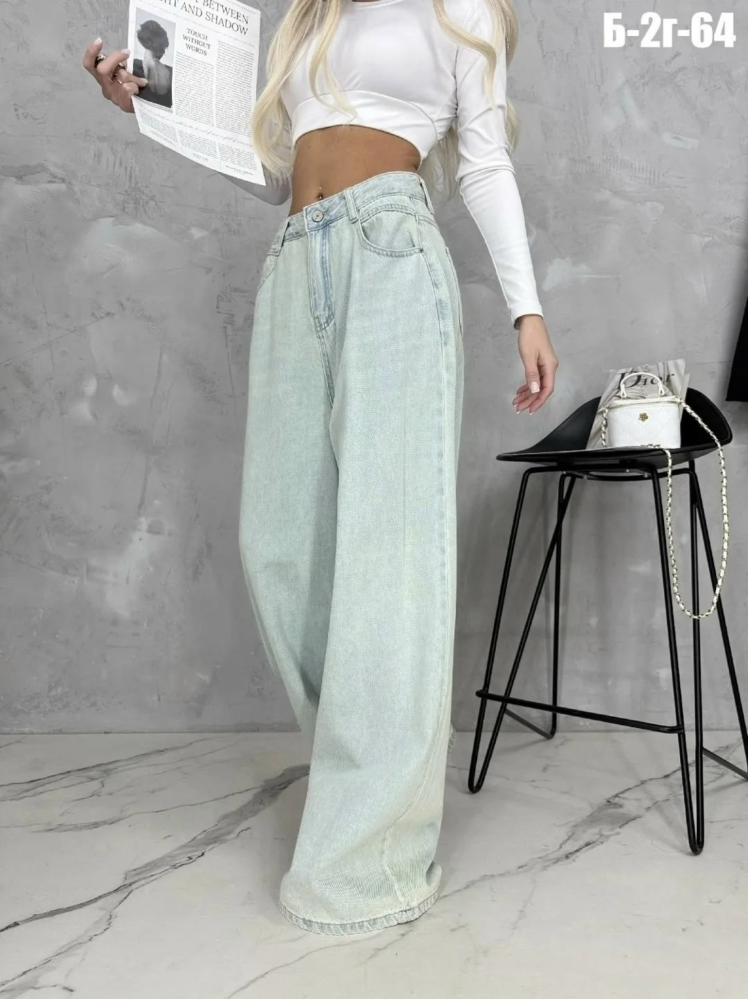 Джинсы баги DENIM — фото 2