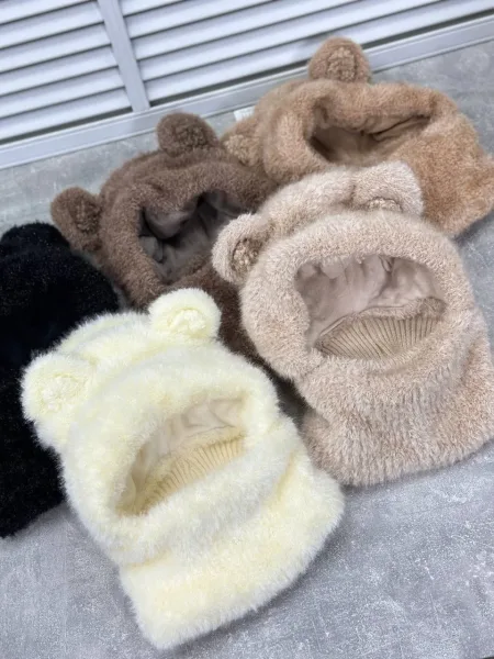 Шапка+снуд женские, шерсть и акрил — фото 6