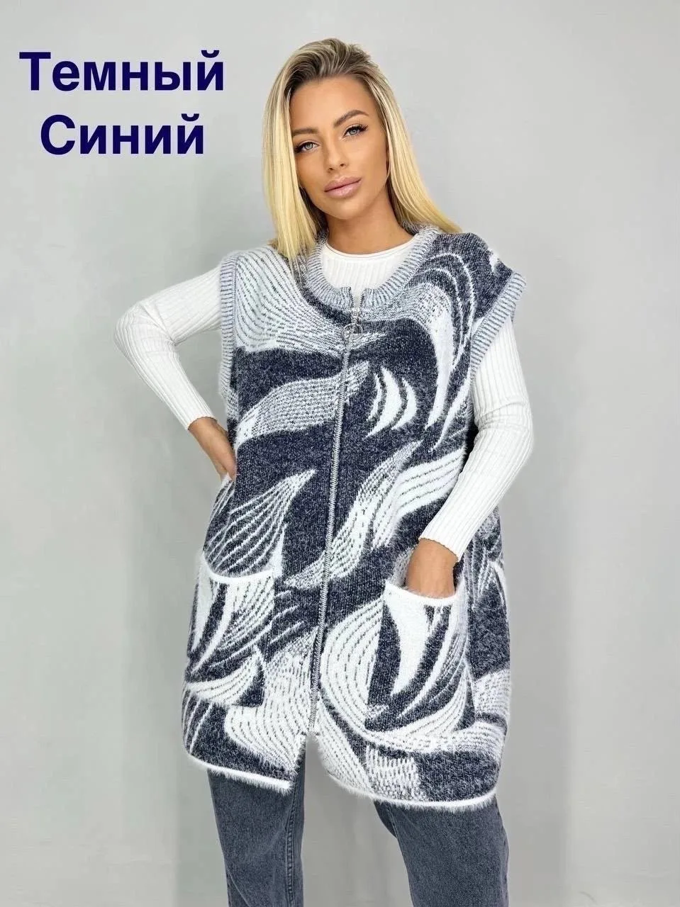 Жилетка из ткани травка — фото 1