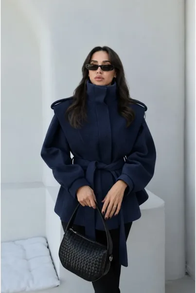 Вашему вниманию кашемира пальто мини идеальном исполнении настоящая Коричневый — фото 13