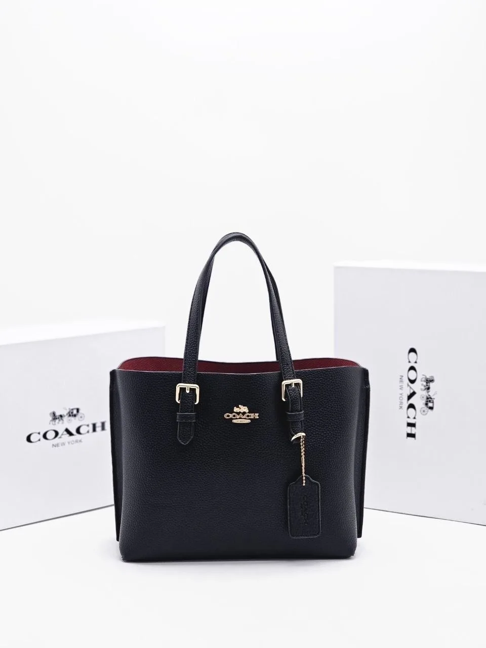 Сумка на плечо COACH из экокожи — фото 1
