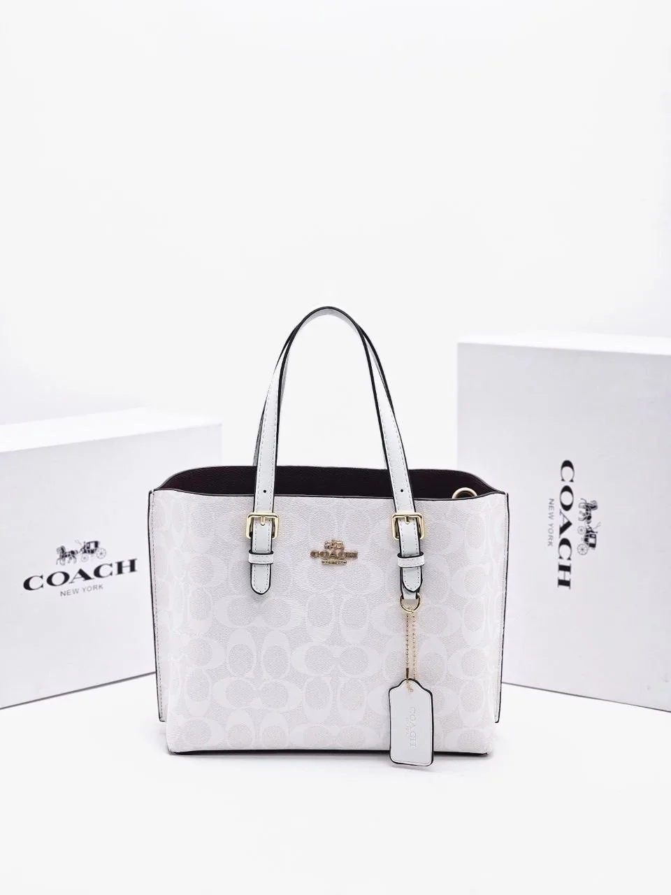 Сумка на плечо COACH из экокожи — фото 2
