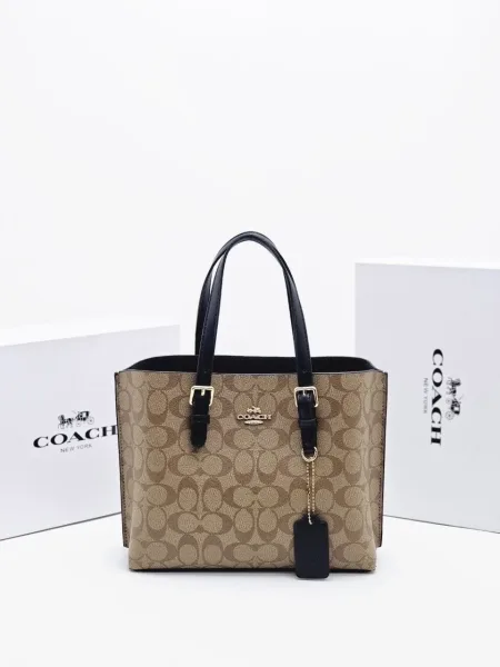 Сумка на плечо COACH из экокожи — фото 4