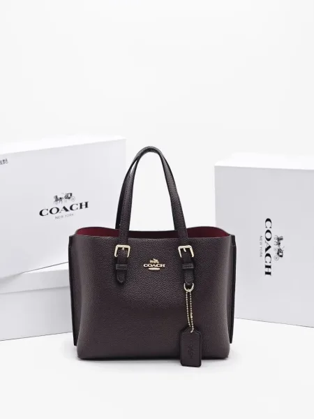 Сумка на плечо COACH из экокожи — фото 7
