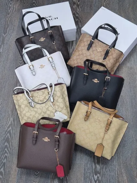 Сумка на плечо COACH из экокожи — фото 10