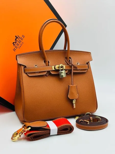 Сумка Hermes Birkin 25 из натуральной кожи — фото 1