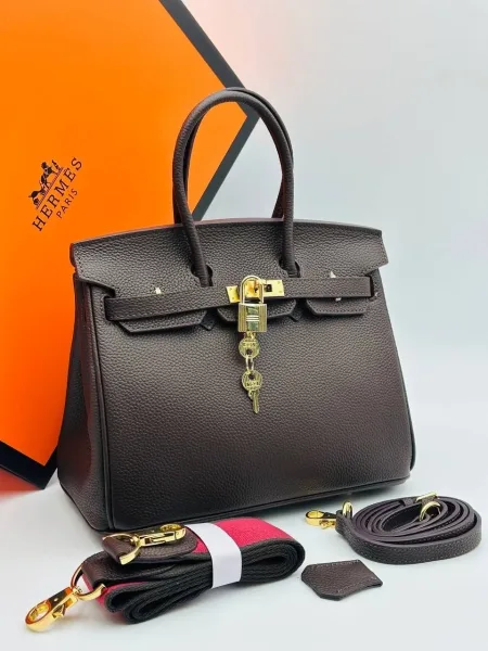Сумка Hermes Birkin 25 из натуральной кожи — фото 7