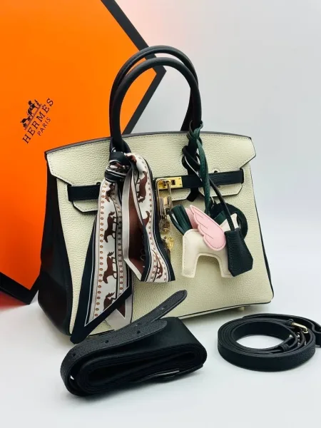 Сумка Hermes Birkin 25 из натуральной кожи — фото 13