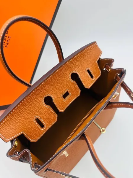 Сумка Hermes Birkin 25 из натуральной кожи — фото 16