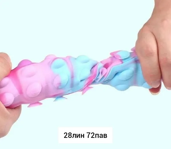 Светящаяся гусеница из резины для расслабления и развлечения — фото 2