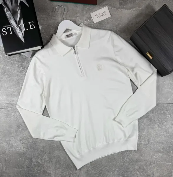 Свитер мужской Brunello Cucinelli из хлопка — фото 1