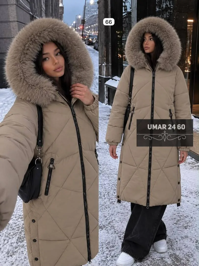 Тёплая куртка с мягким мехом для уюта и стиля — фото 1