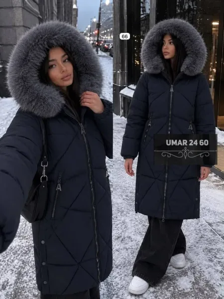 Тёплая куртка с мягким мехом для уюта и стиля — фото 4