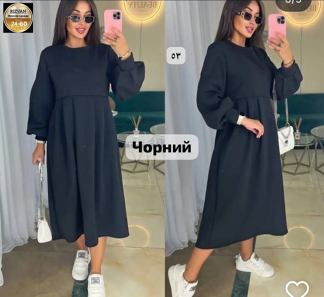 Платье на флисе трёхнитка на флисе — фото 2