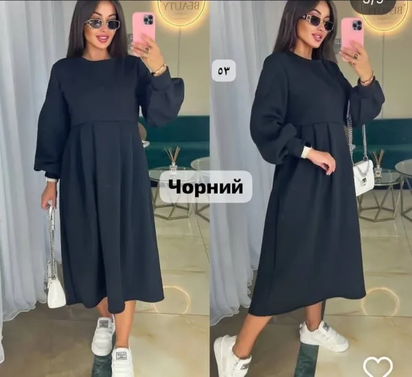 Платье на флисе трёхнитка на флисе — фото 9