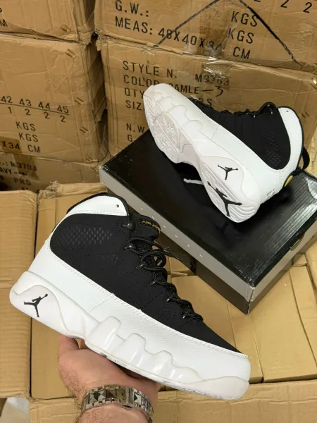 Кроссовки NIKE AIR JORDAN 9 RETRO BRED, кожаные — фото 2