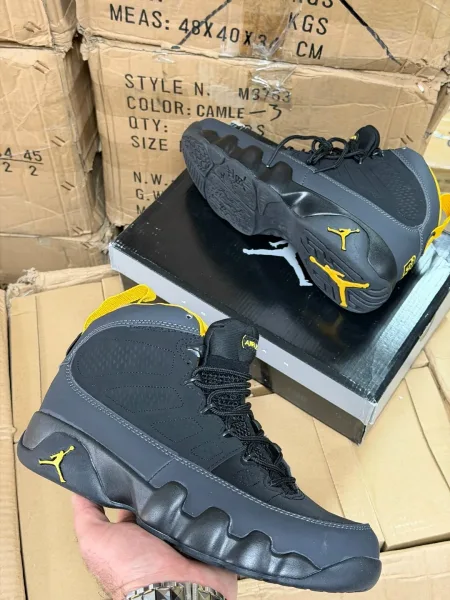 Кроссовки NIKE AIR JORDAN 9 RETRO BRED, кожаные — фото 3