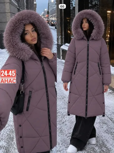 Тёплая куртка с мягким мехом для уюта и стиля — фото 2
