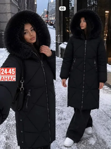 Тёплая куртка с мягким мехом для уюта и стиля — фото 4