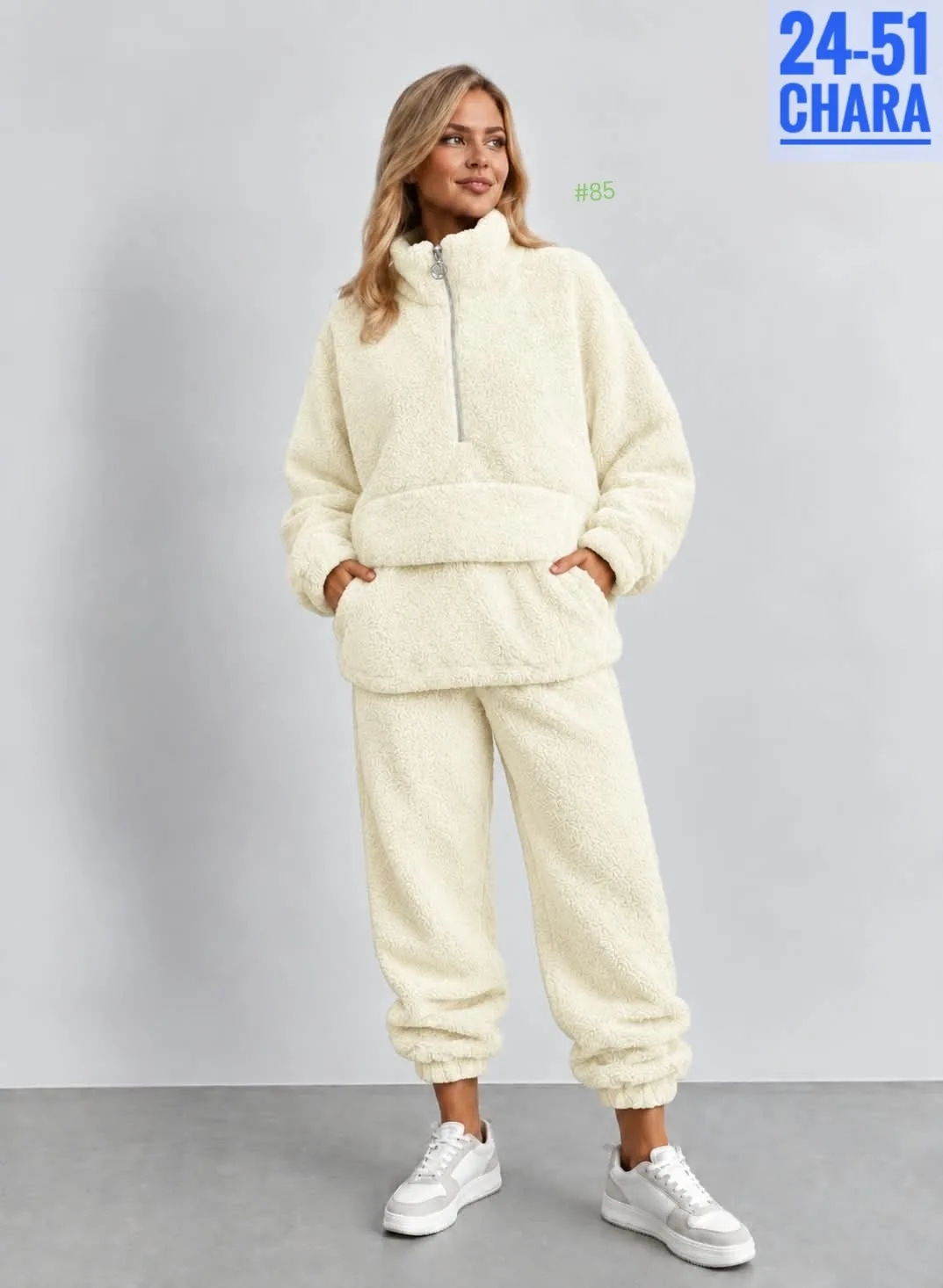 Мягкий, тёплый и невероятно уютный костюм Oversize идеальный вариант для прохладной осени и зимы Чёрный — фото 1
