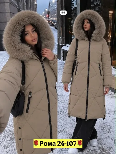 Тёплая куртка с мягким мехом для уюта и стиля — фото 3
