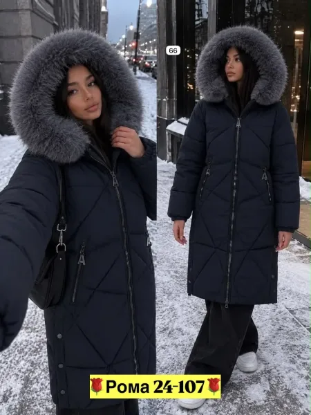Тёплая куртка с мягким мехом для уюта и стиля — фото 5