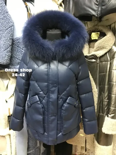 Куртка из ткани Эко кожа — фото 4
