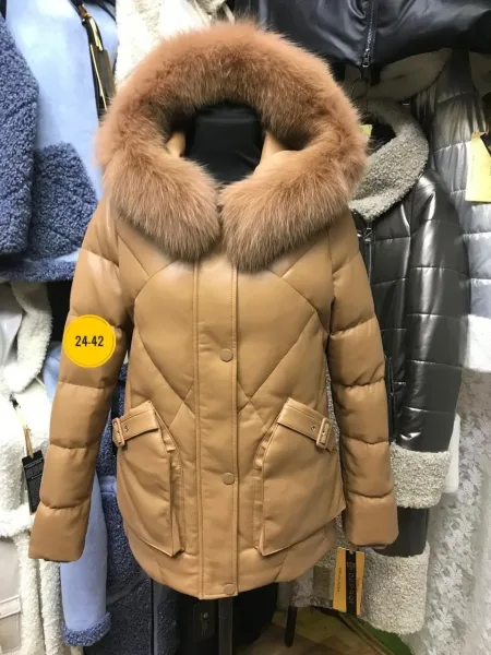 Куртка из ткани Эко кожа — фото 5
