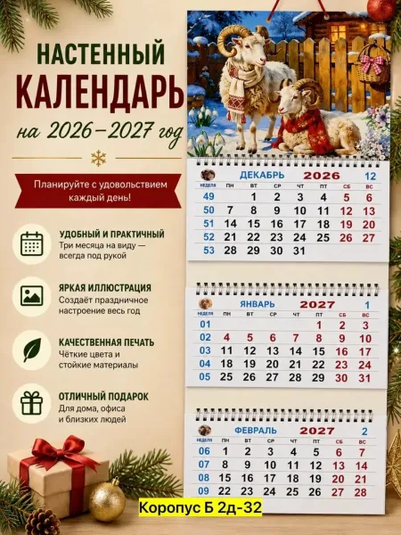 Игрушка из бумаги, настенный календарь — фото 1