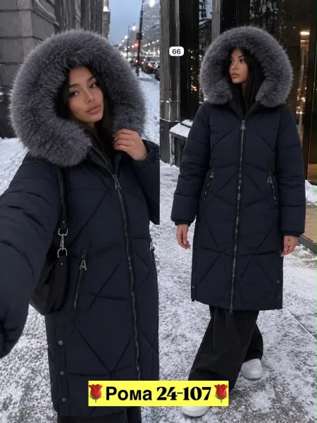 Тёплая куртка с мягким мехом для уюта и стиля — фото 5