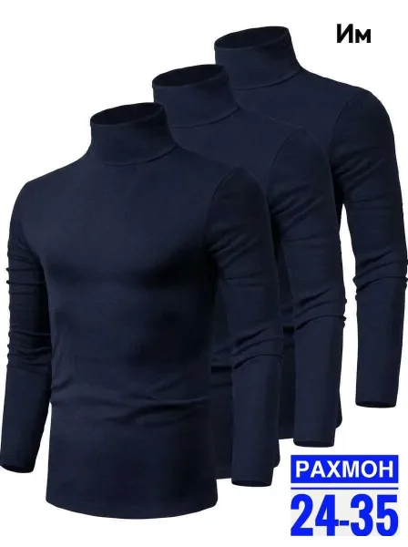 Мужские водолазки из ткани двухнитка с начёсом, подходят — фото 4