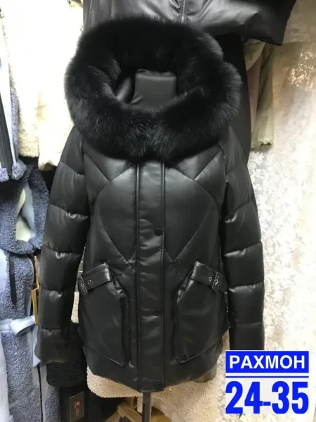 Куртка из ткани Эко кожа — фото 5