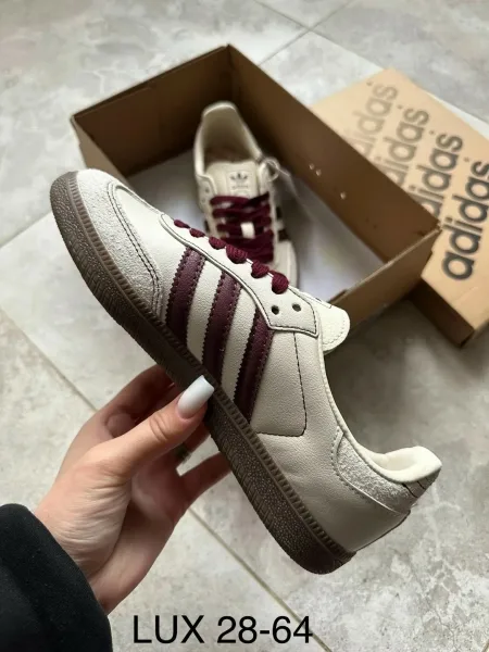Кеды Adidas Samba из натуральной кожи — фото 9