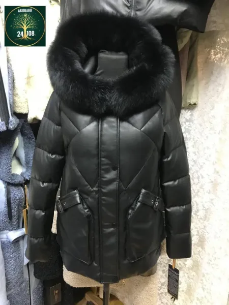Куртка из ткани Эко кожа — фото 4
