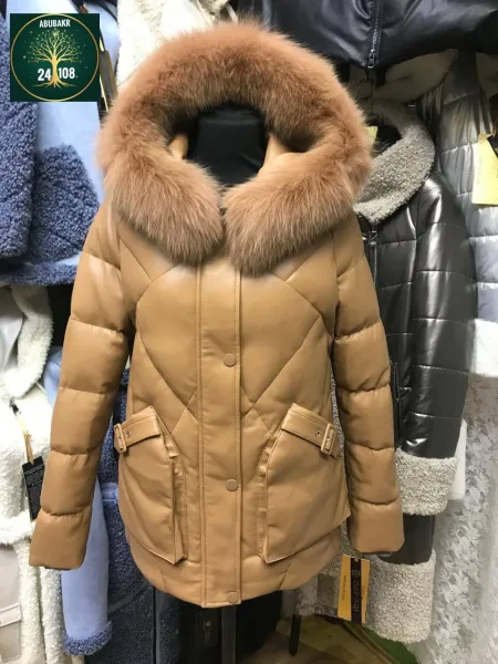 Куртка из ткани Эко кожа — фото 7