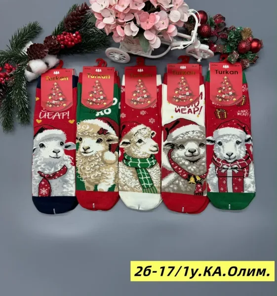 Носки женские 3D новогодние — фото 2