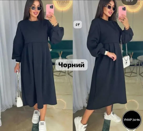 Платье на флисе трёхнитка на флисе — фото 1