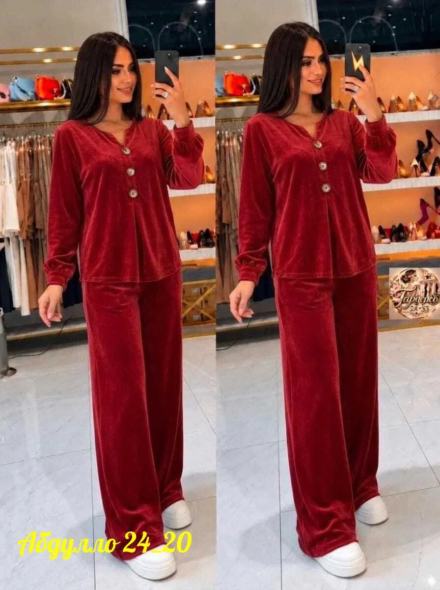 Костюм двойка велюровый — фото 2