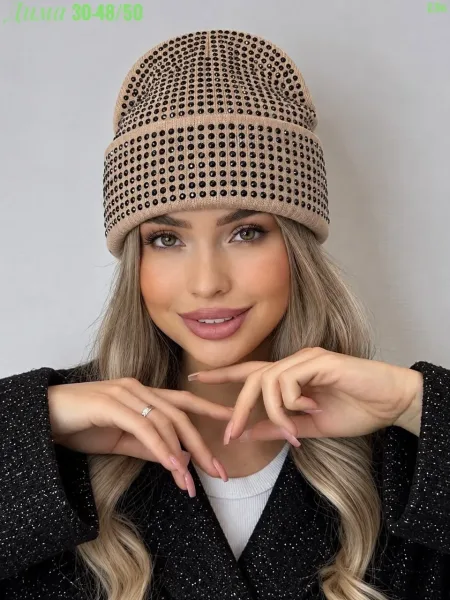 Шапка из смеси шерсти и акрила — фото 4